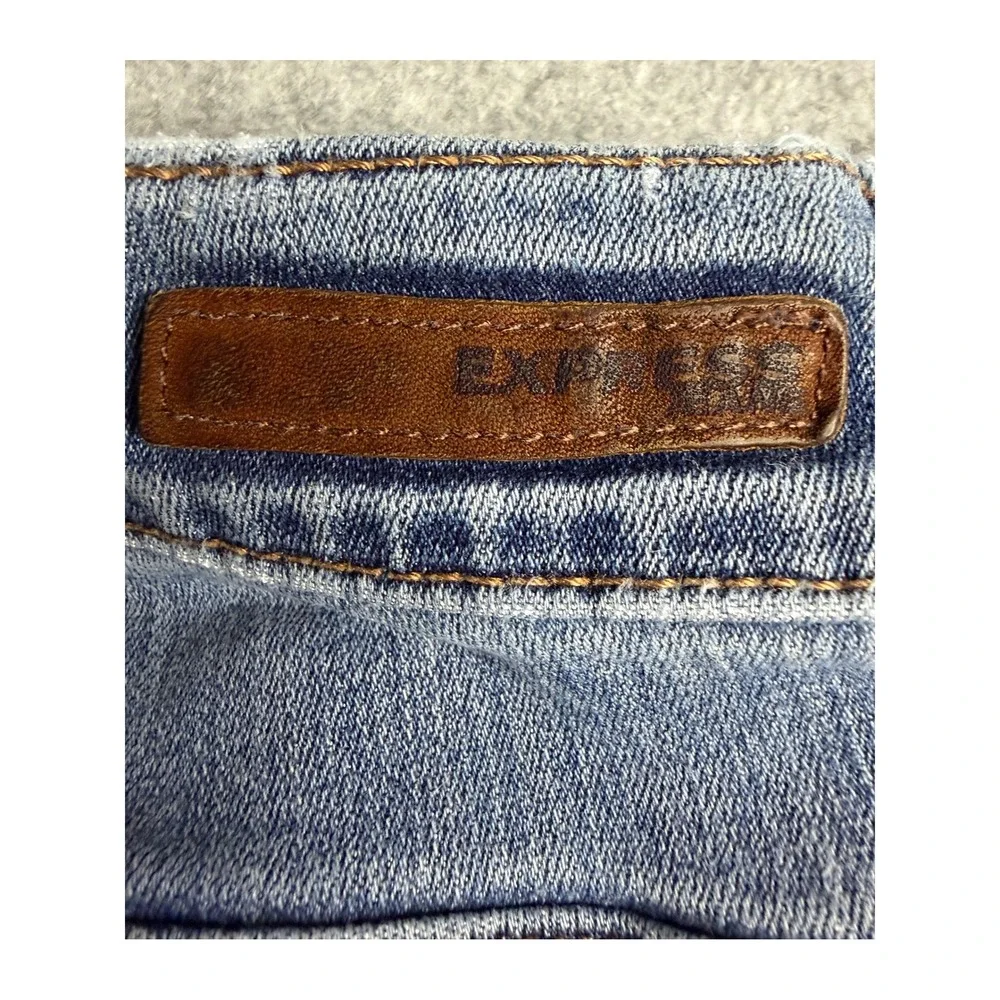 Express Jeans Mens Legging Mid Rise Light Wash Stretch Denim Jeans
